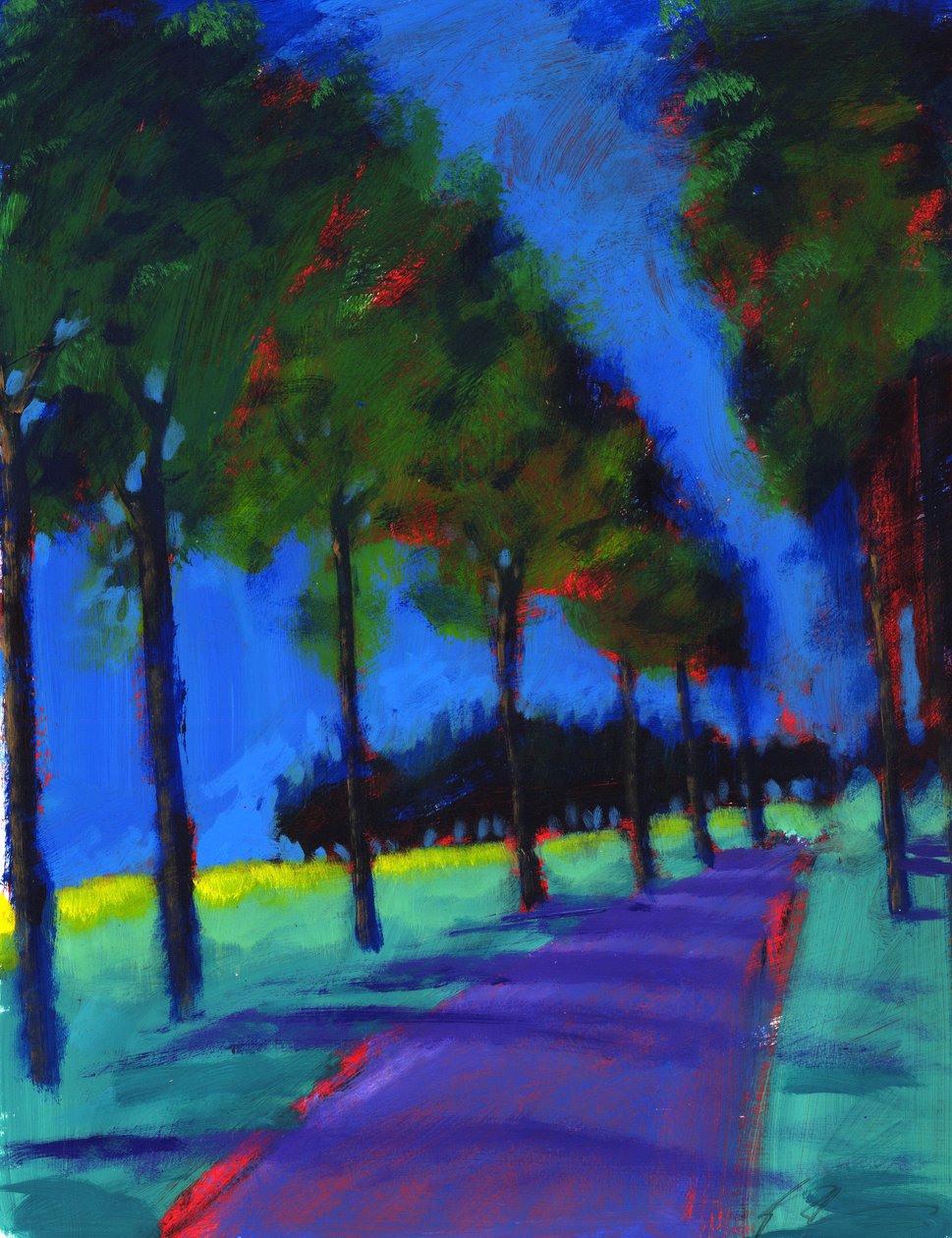 Avenue, 2008 (akryyli laudalle) tekijältä Paul Powis