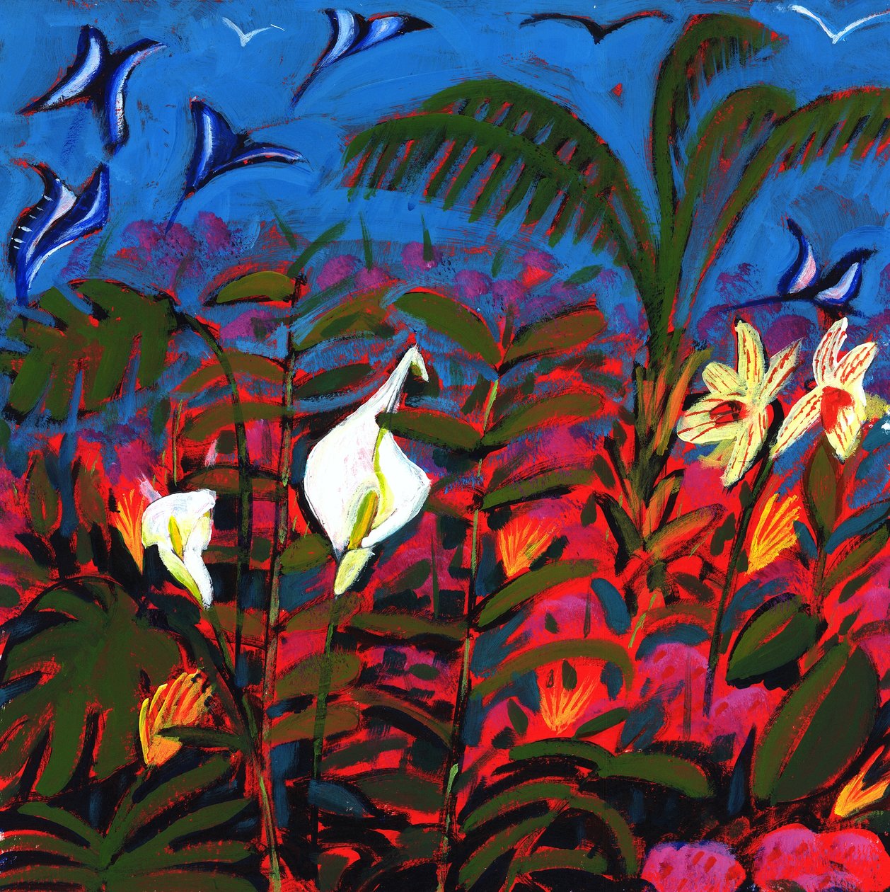 Exotic Garden, 2008 (akryylia aluksella) tekijältä Paul Powis