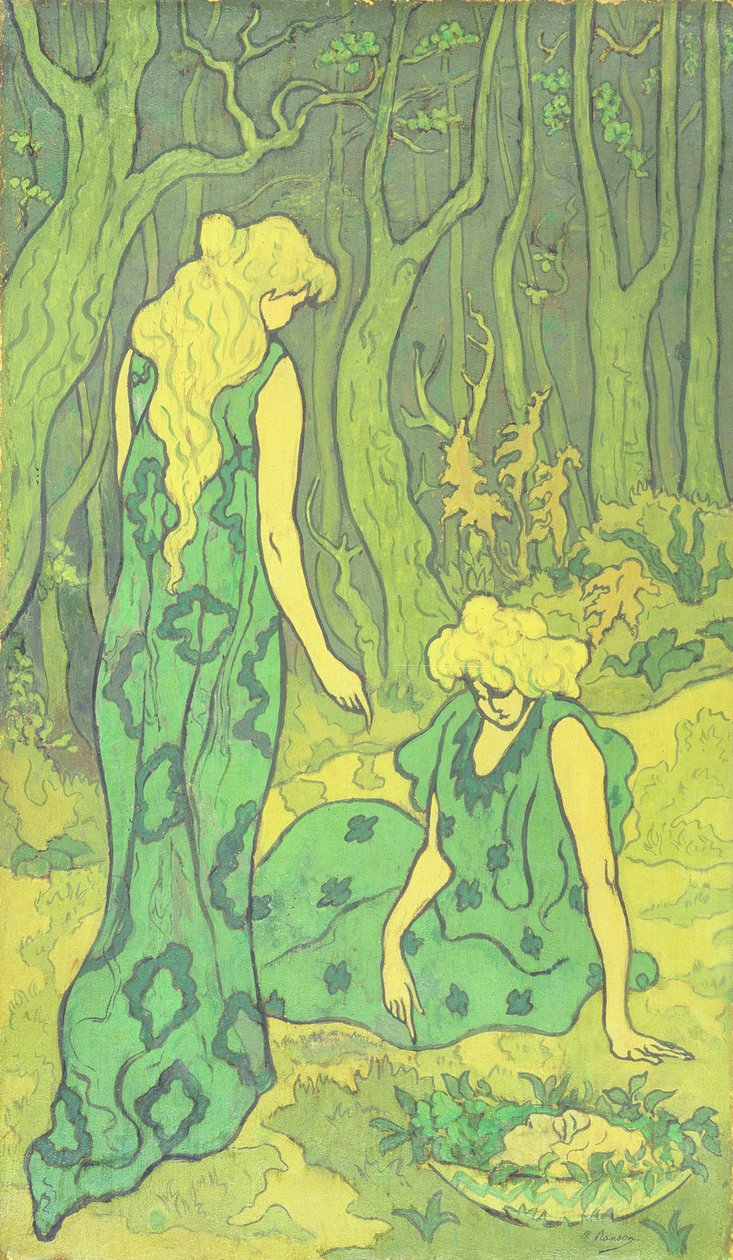 Naiset metsässä, 1892 tekijältä Paul Elie Ranson