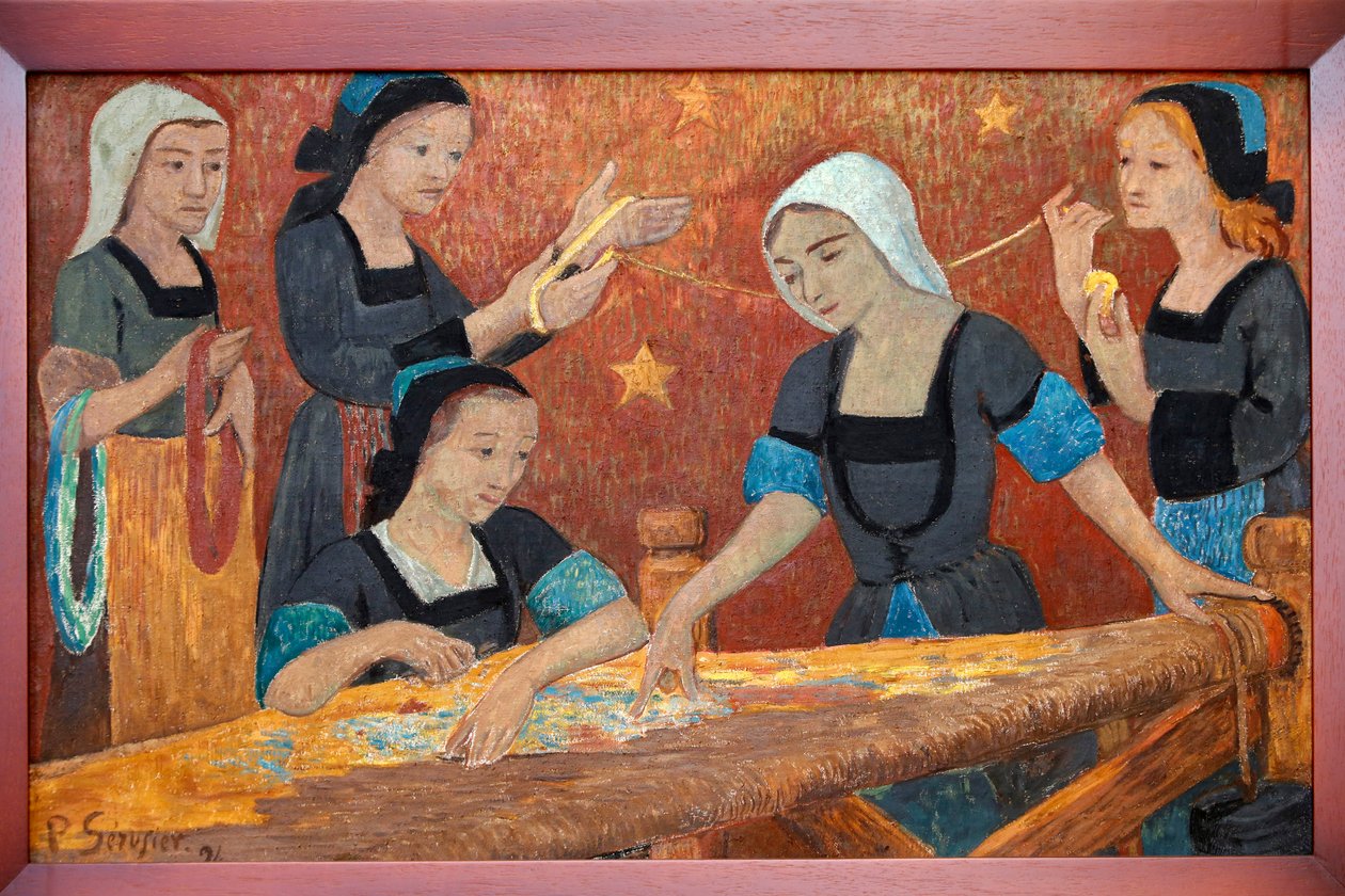 Kuvakudos, viisi kutojaa, 1924 tekijältä Paul Sérusier