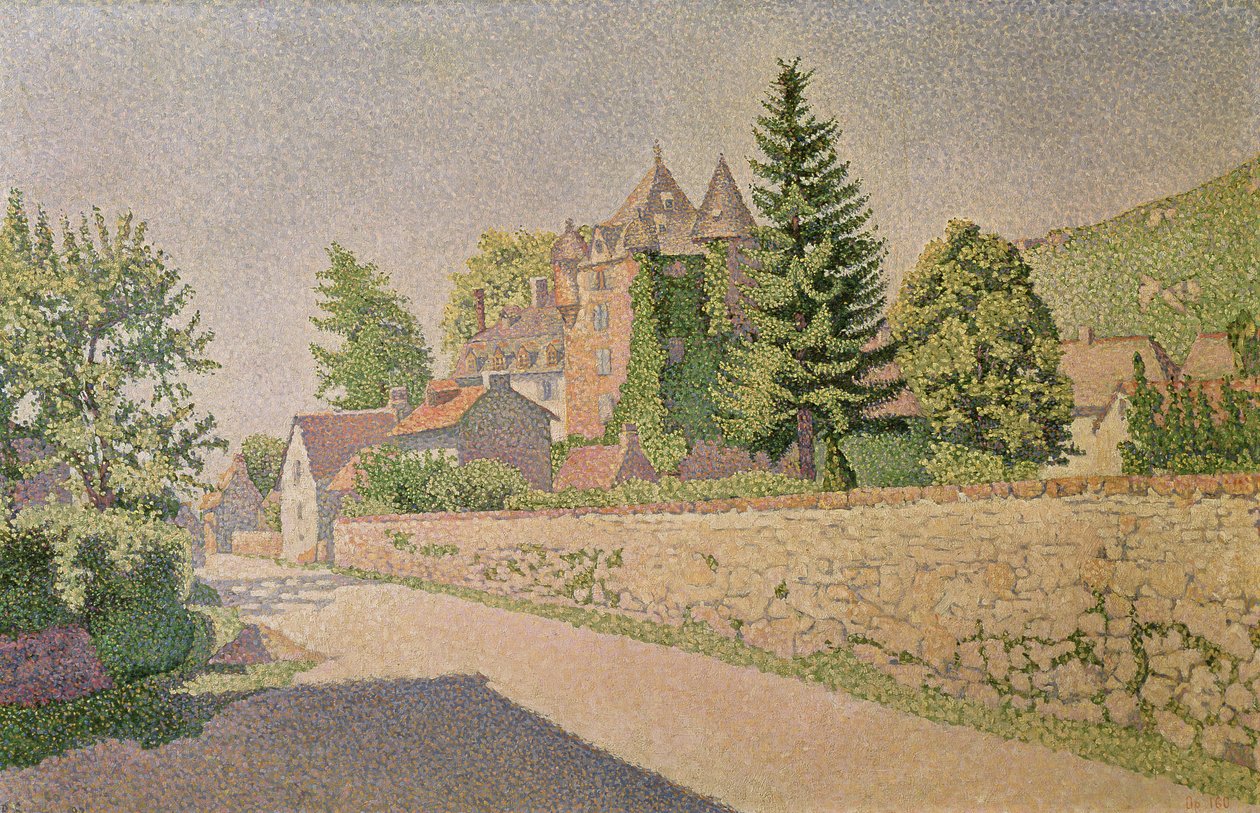 Chateau de Comblat, noin 1887 tekijältä Paul Signac