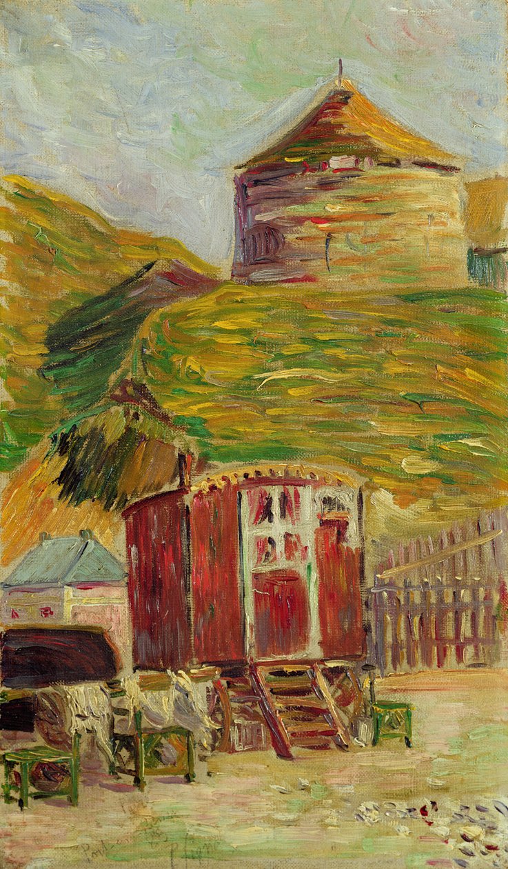 Mustalaiset Port-en-Bessinissä, 1883 tekijältä Paul Signac