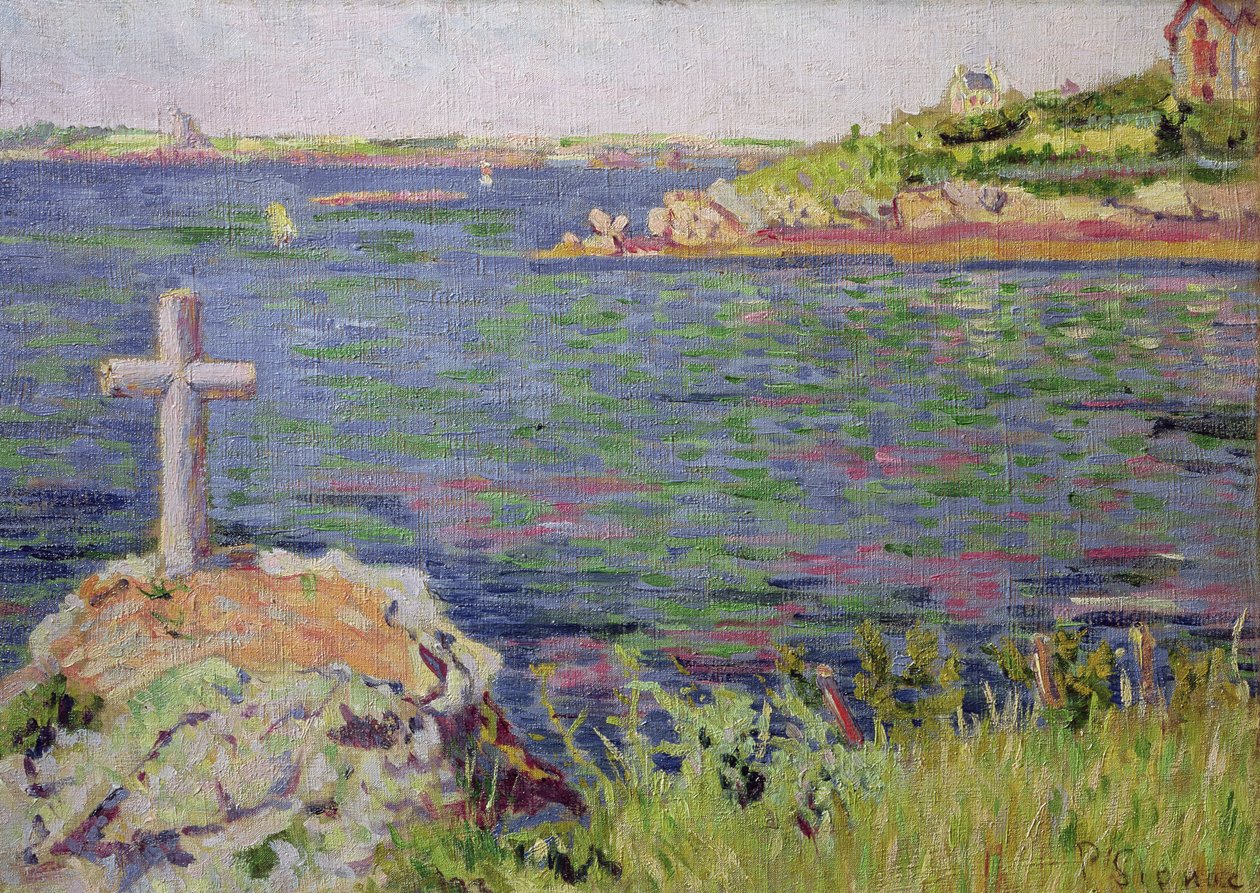 Saint-Briac, Merimiesristi, 1885 tekijältä Paul Signac