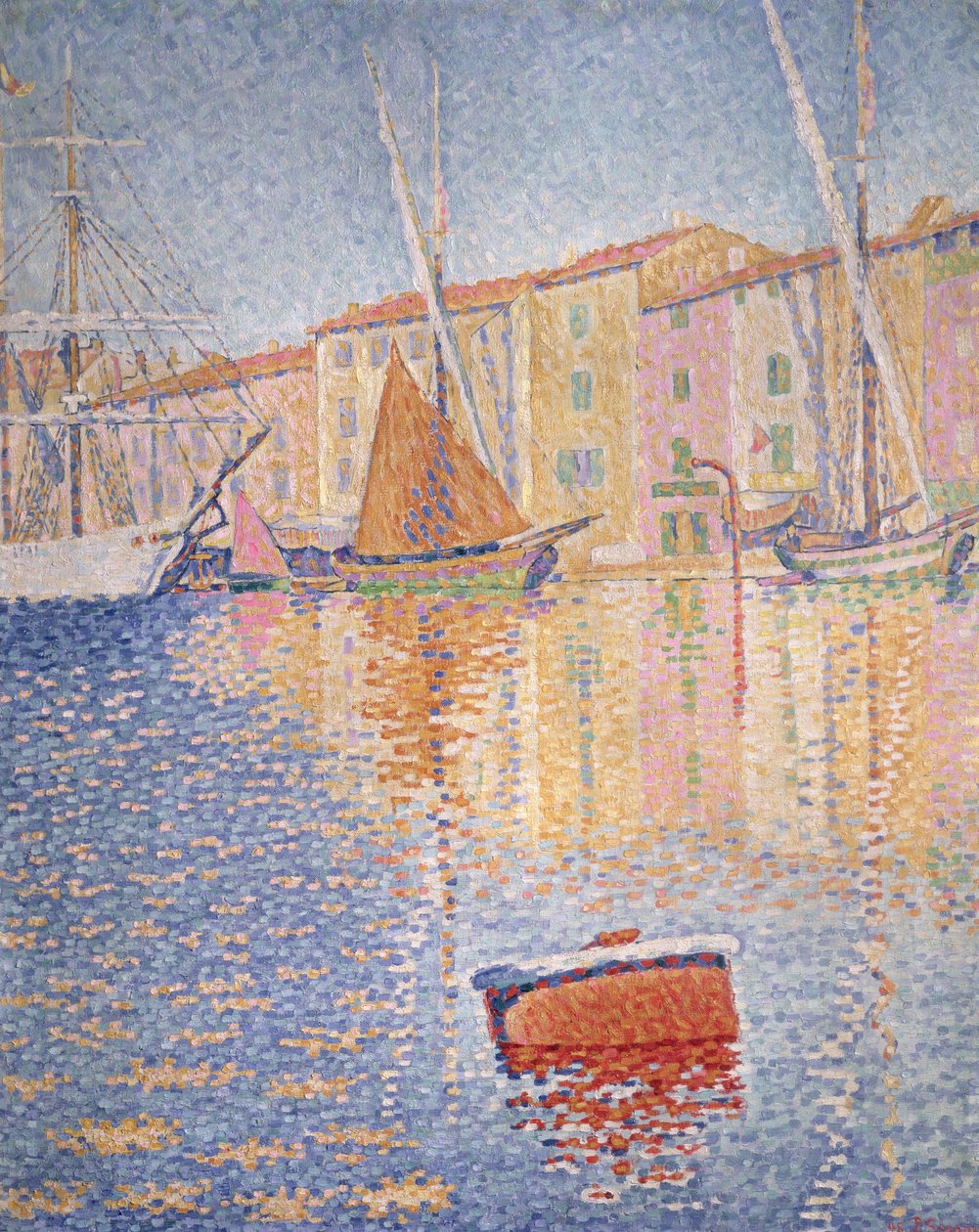 Punainen poiju, Saint Tropez, 1895 tekijältä Paul Signac