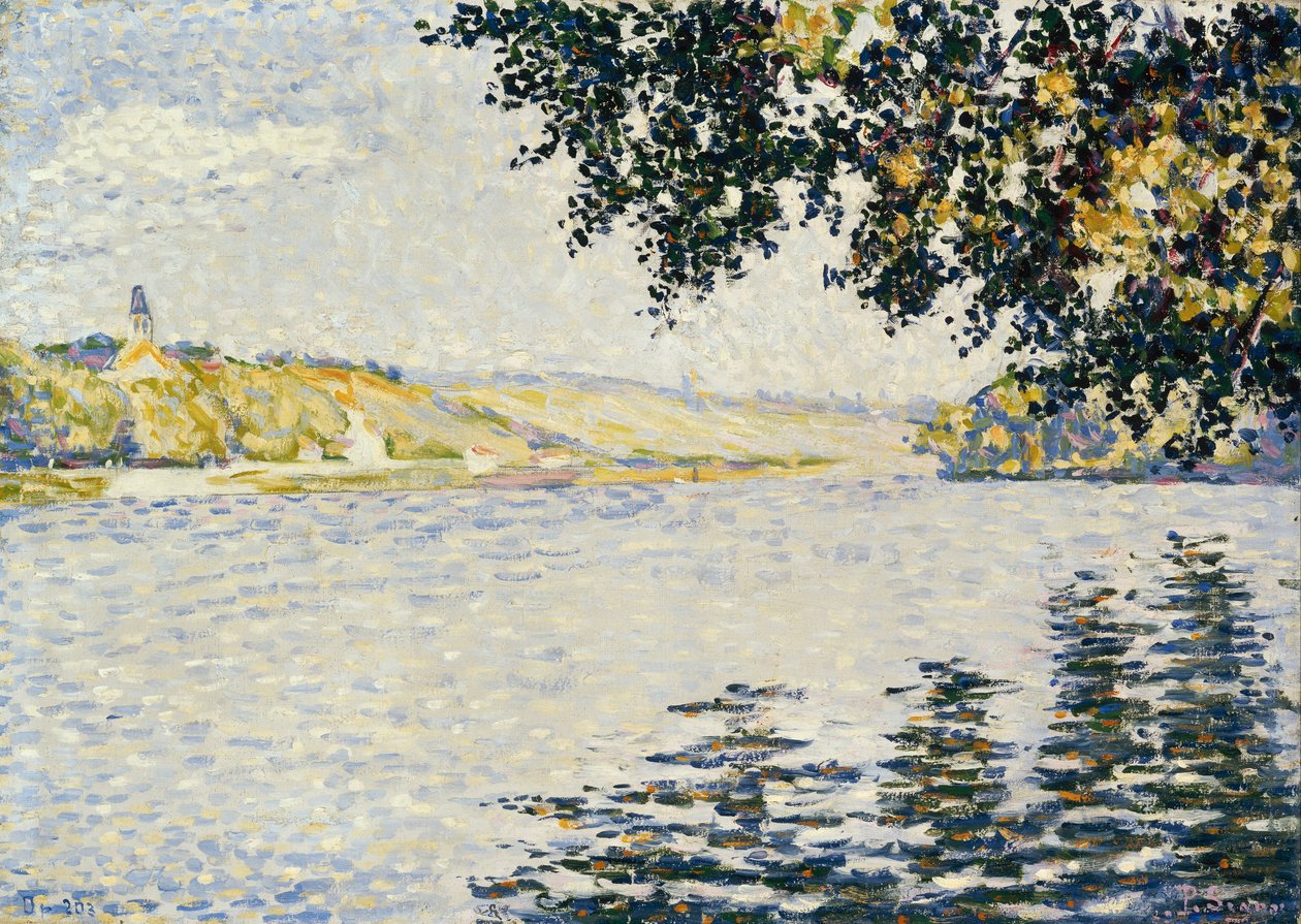 Näkymä Seinalle Herblayssä tekijältä Paul Signac