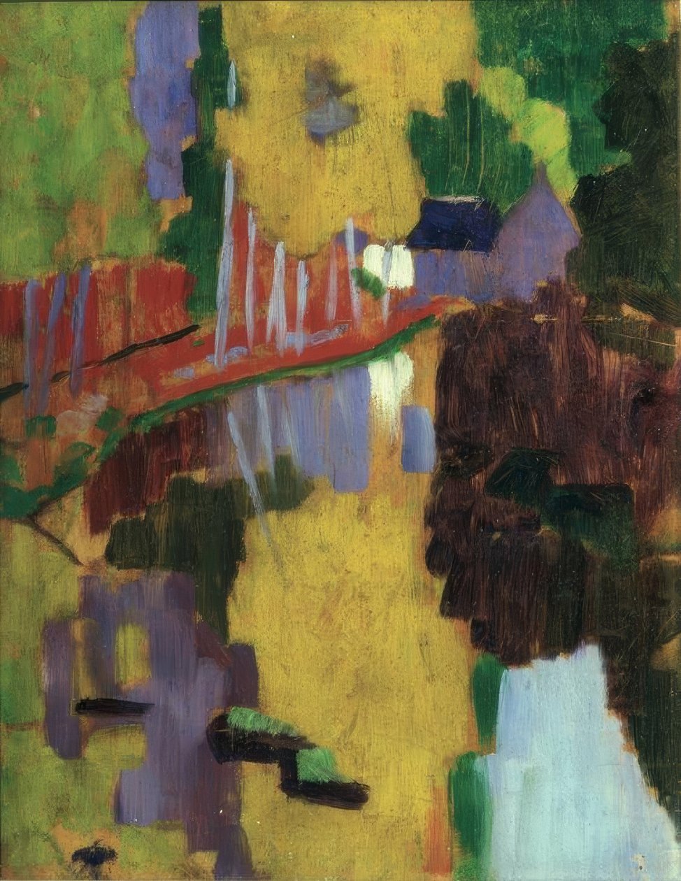 Talisman/1888. Käsittelijä: PAUL SERUSIER. Museo: COLECCION PARTICULAR PARIS FRANCIA tekijältä Paul Sérusier