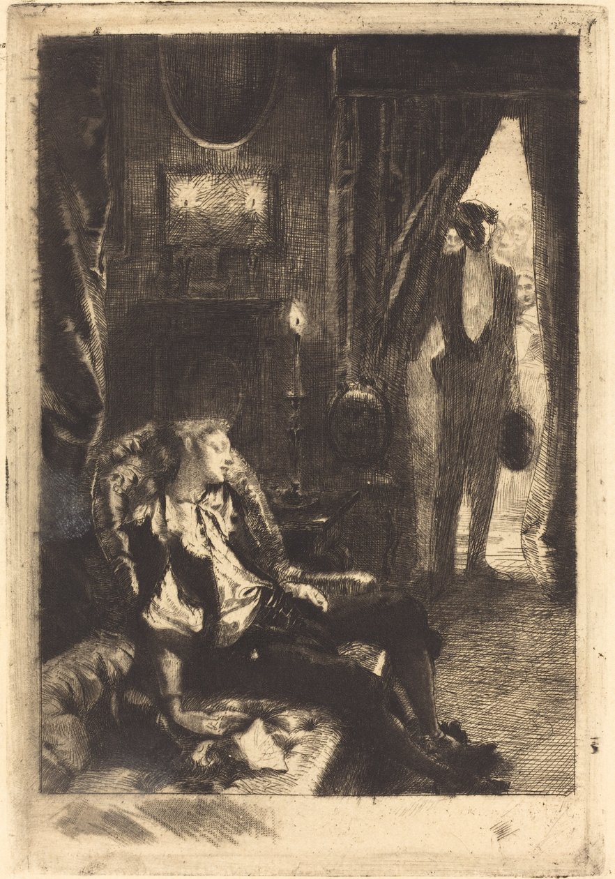 Iza nukkuu Izan uni, 1885. tekijältä Paul Albert Besnard