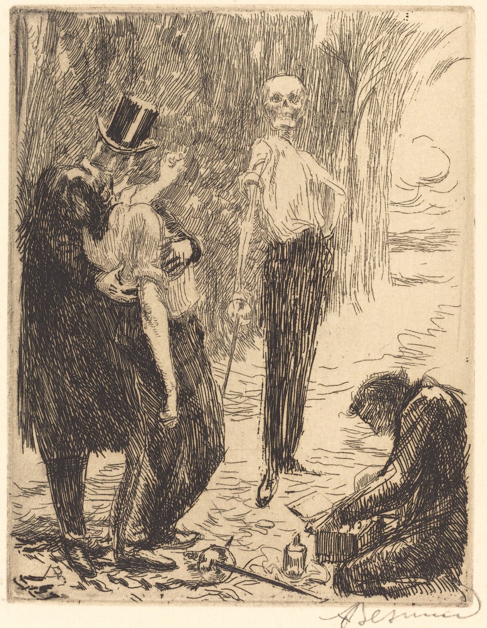 Duel Le Duel, 1900. tekijältä Paul Albert Besnard