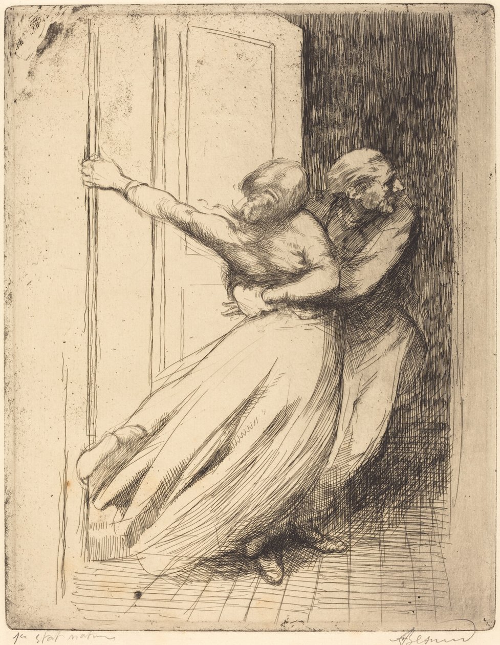 Raiskaus Le Viol, c. 1886. tekijältä Paul Albert Besnard