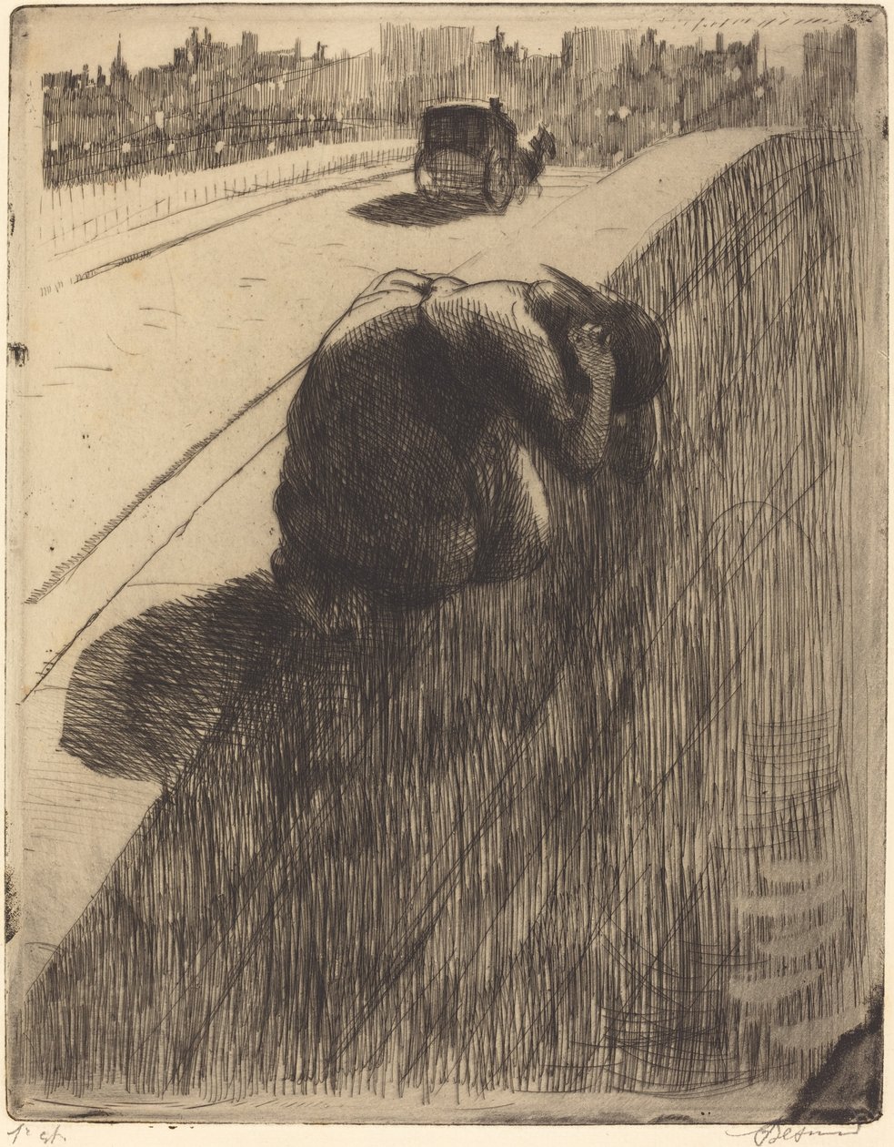 Itsemurha Le Suicide, c. 1886. tekijältä Paul Albert Besnard