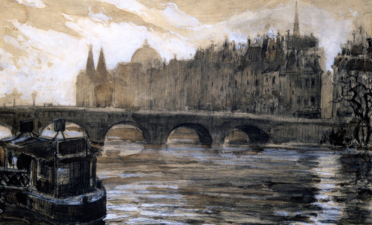"Seine-joki Pariisissa", 1900-luku tekijältä Paul Ambroise Valery