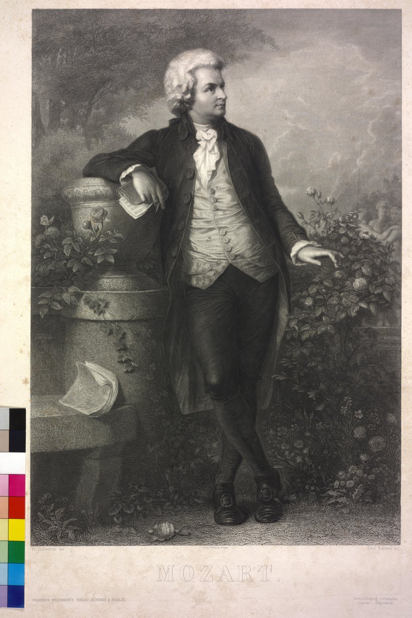 Mozart (etsaus) tekijältä Paul Barfus