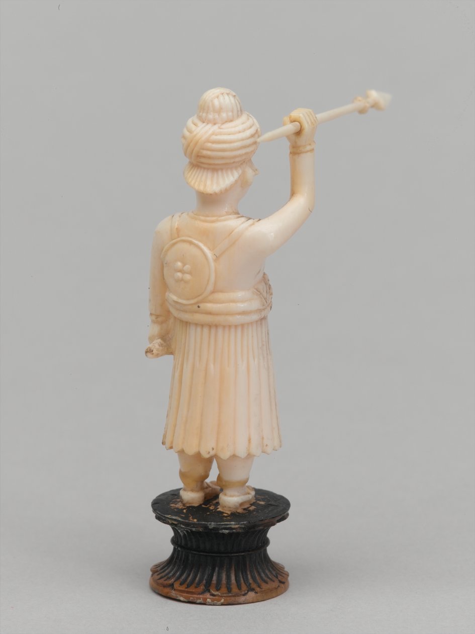 Musta sotilas, shakkinappula, Intia, 1820 noin tekijältä Paul Carpentier