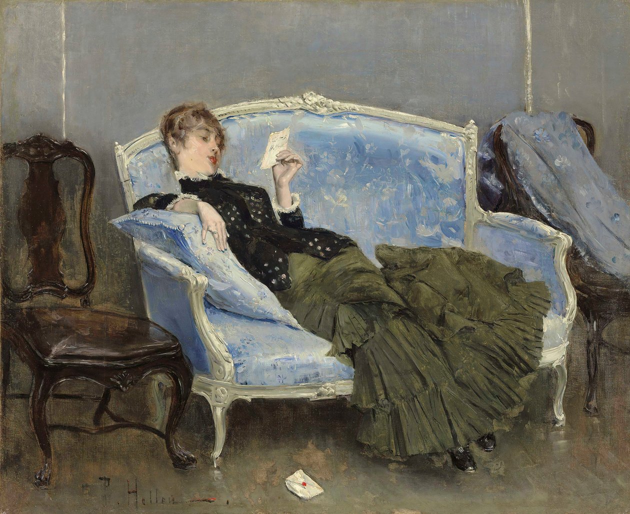 Kirje, 1880. tekijältä Paul Cesar Helleu