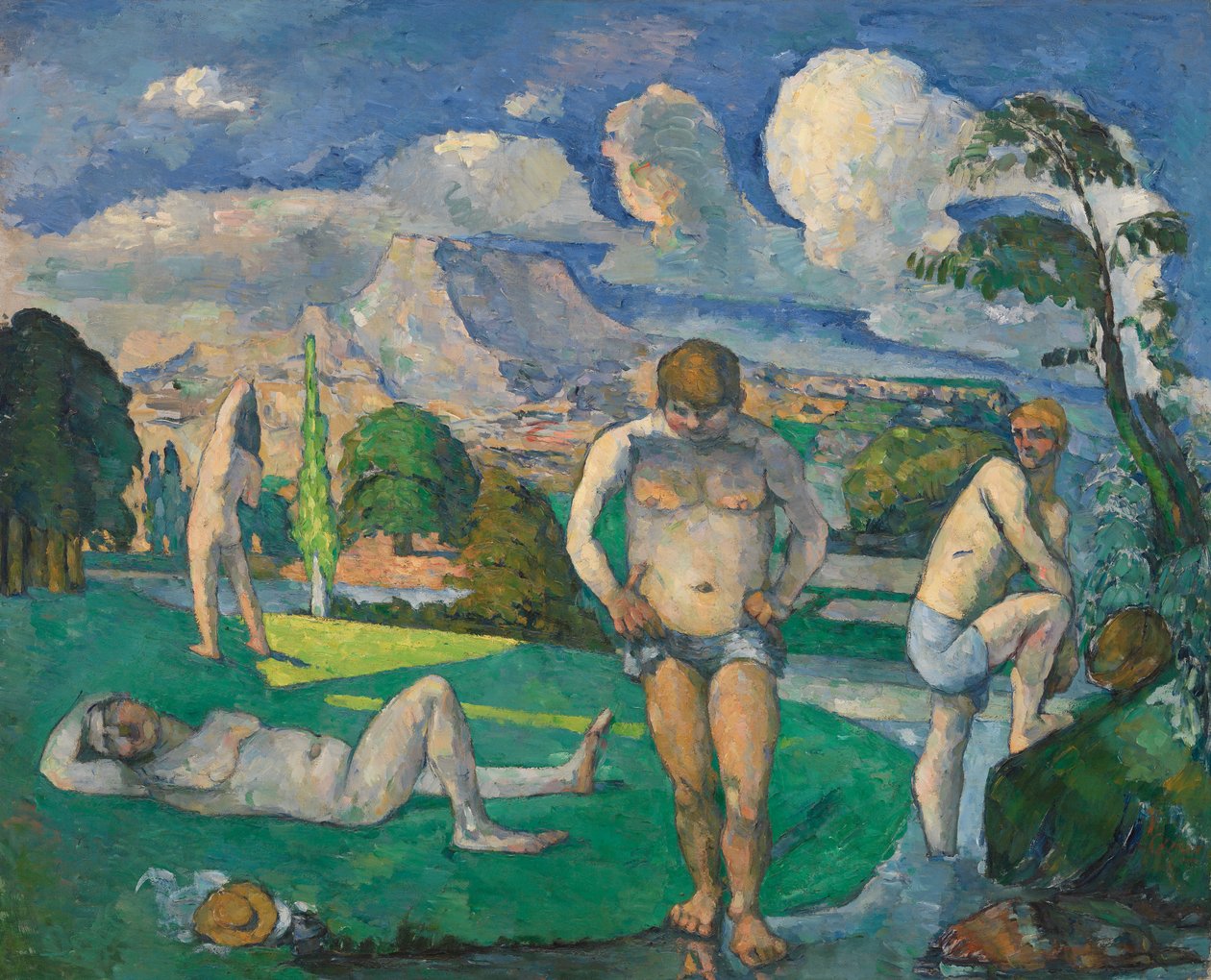 Kylpylät levossa tekijältä Paul Cézanne