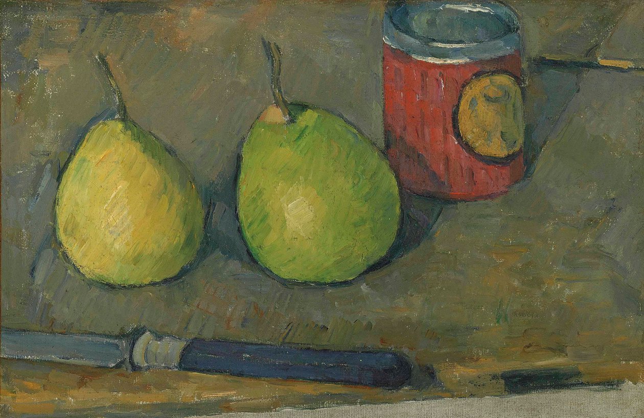 Päärynät ja veitsi tekijältä Paul Cézanne