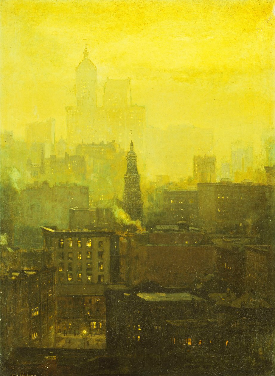 Urban Nocturne, tekijältä Paul Cornoyer
