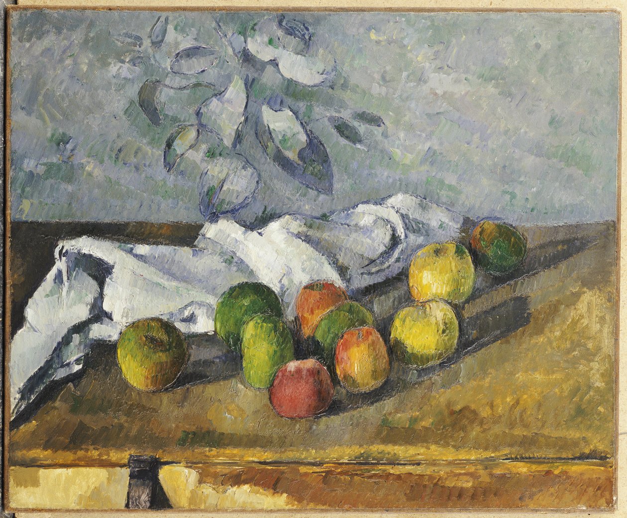 Omenat ja lautasliina tekijältä Paul Cézanne