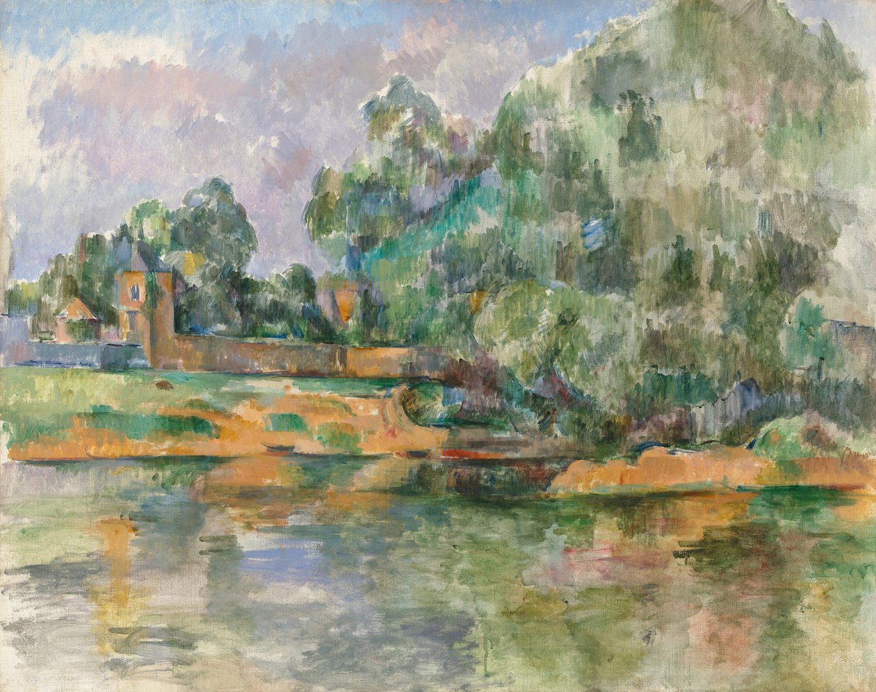 Seinen ranta Médanissa tekijältä Paul Cézanne