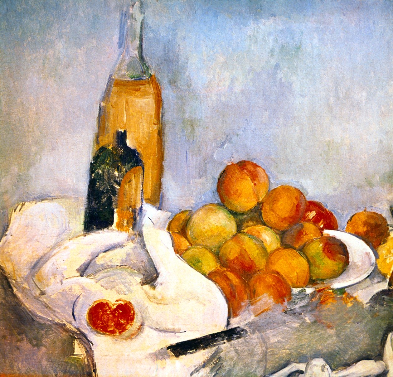 Pullot ja omenat, c1870-1906 tekijältä Paul Cézanne