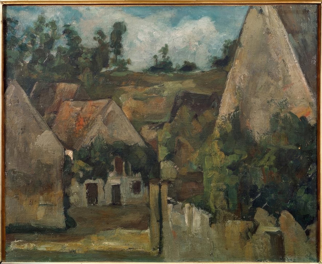 Rue Rémyn risteys Auversissa tekijältä Paul Cézanne