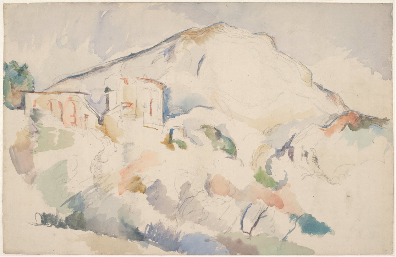 Château Noir ja Mont Sainte-Victoire, noin 1890-1895. tekijältä Paul Cézanne