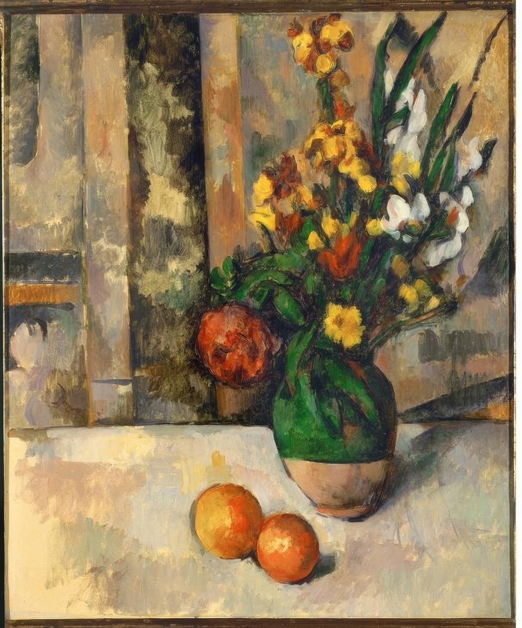 Cézanne, Vase mit Äpfeln / 1883–87 tekijältä Paul Cézanne