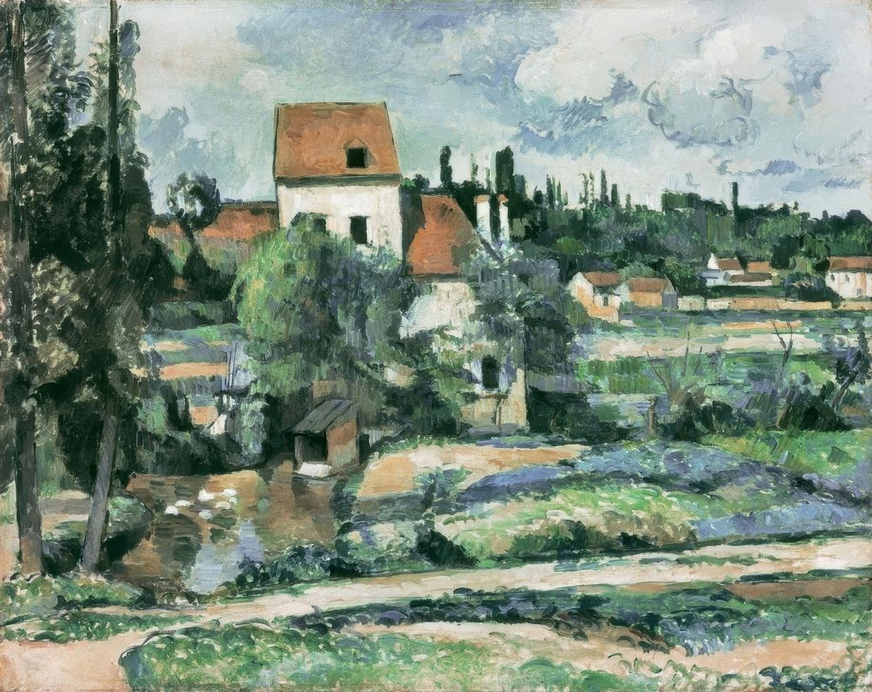 Die Mühle an der Couleuvre bei Pontoise tekijältä Paul Cézanne