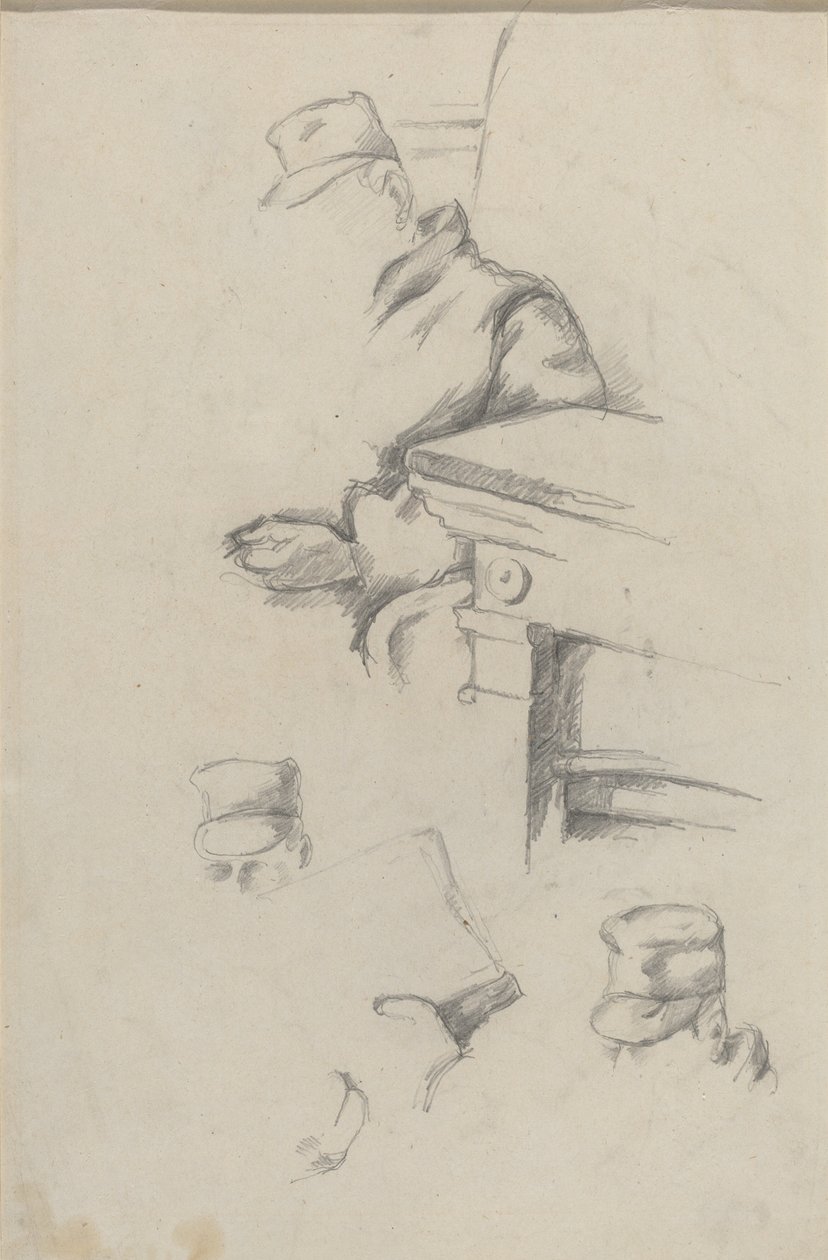 Taiteilijan isä [verso] tekijältä Paul Cézanne