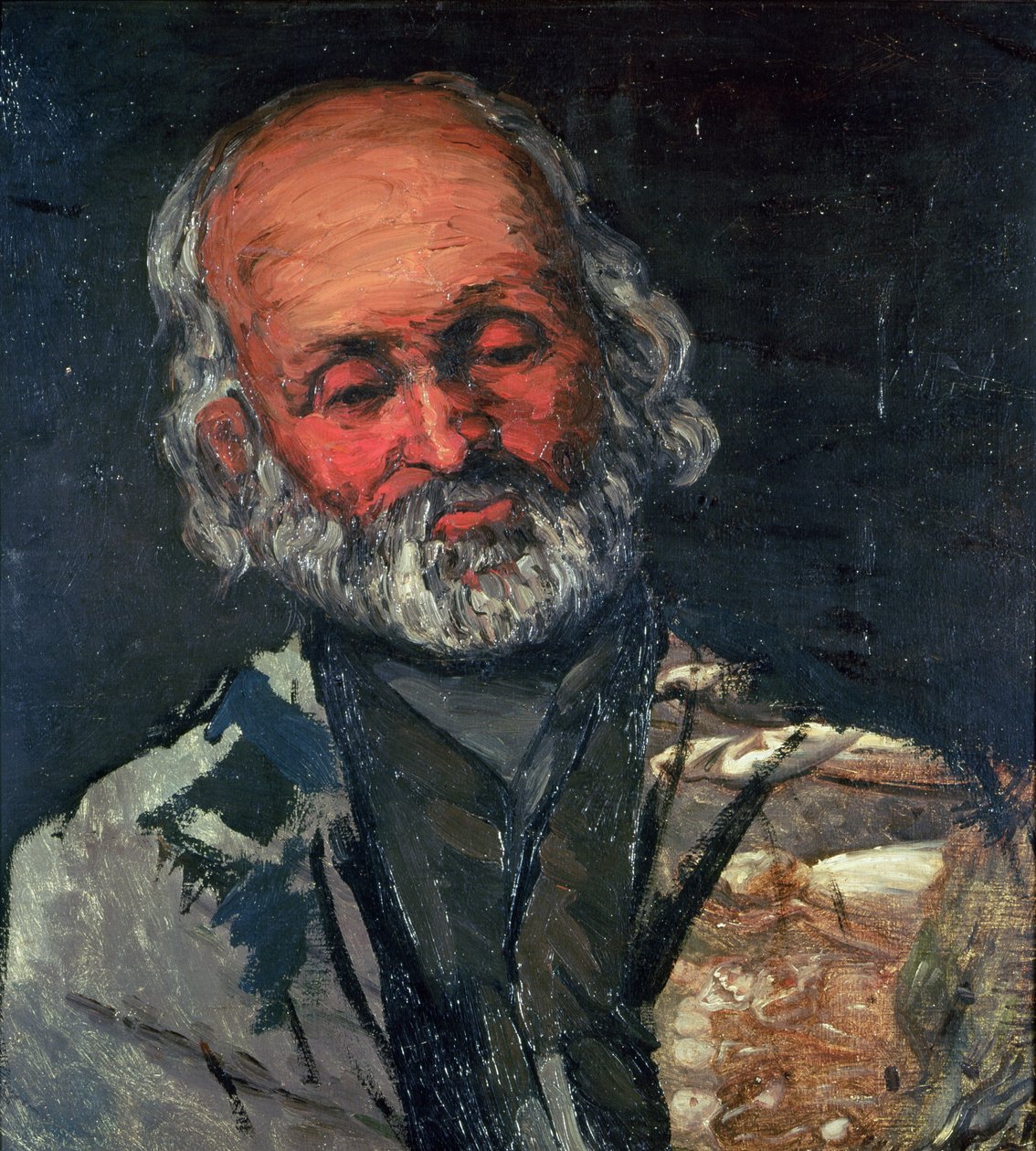 Vanhan miehen pää, n. 1866 tekijältä Paul Cézanne