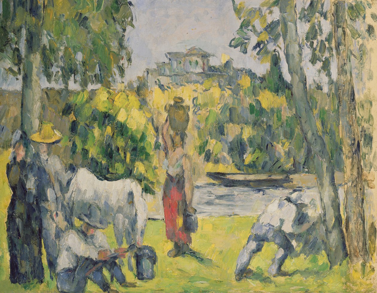 Life in the Fields, noin 1875 tekijältä Paul Cézanne