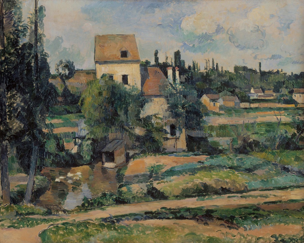 Mill on the Couleuvre Pontoisessa, 1881 tekijältä Paul Cézanne