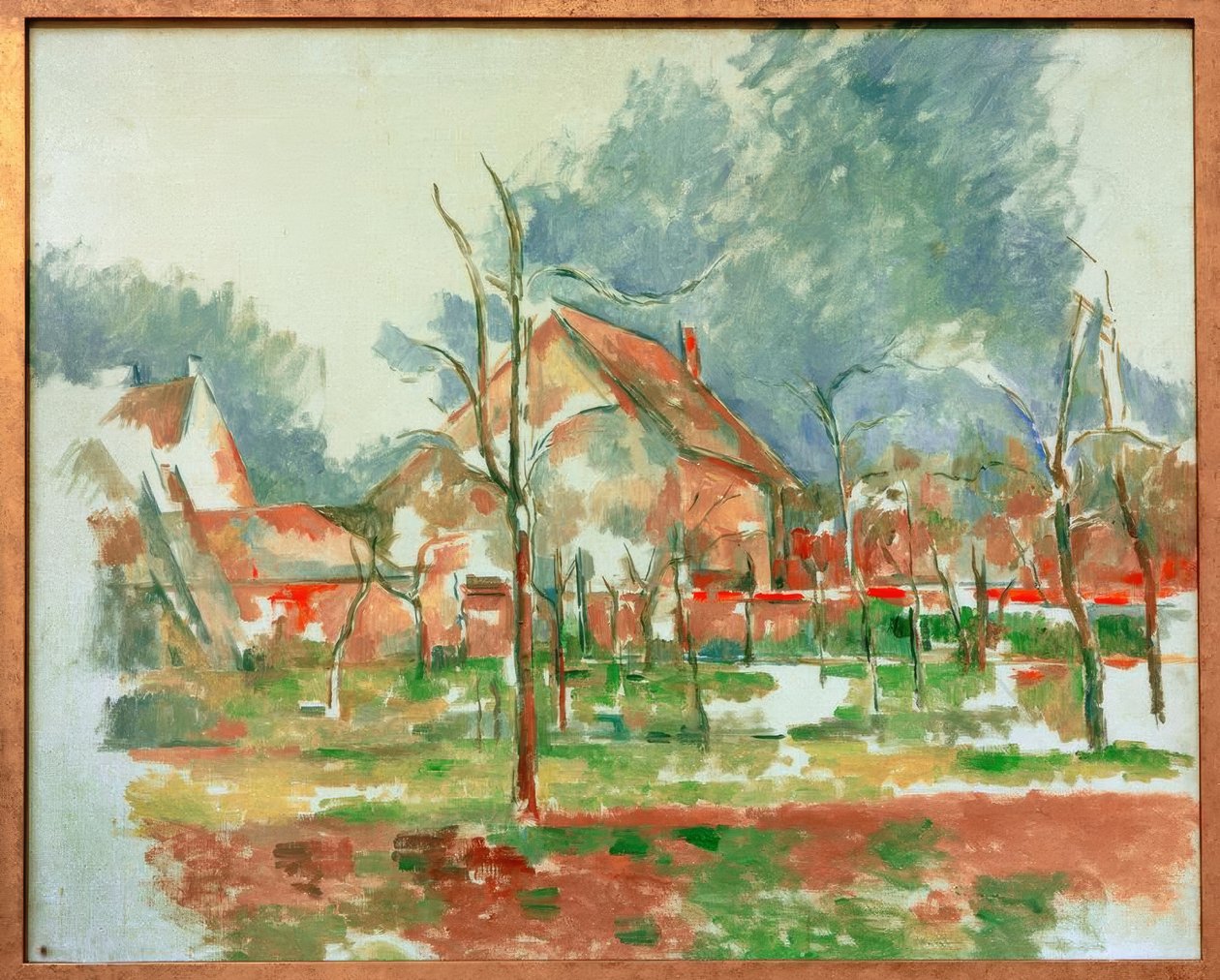 Talvimaisema - Giverny tekijältä Paul Cézanne