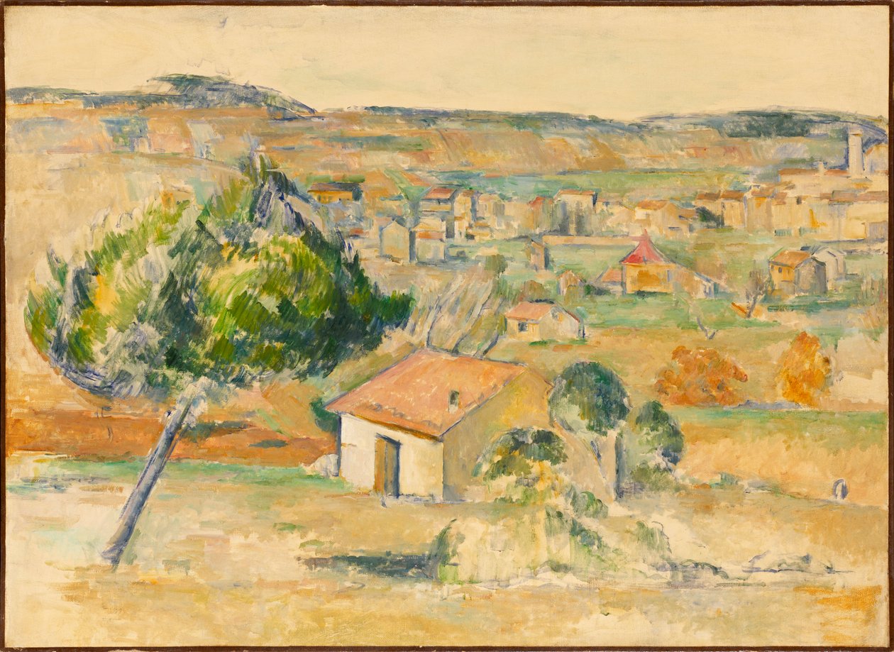 Plaine provençale Plain in the Provence, 1883-1885. tekijältä Paul Cézanne