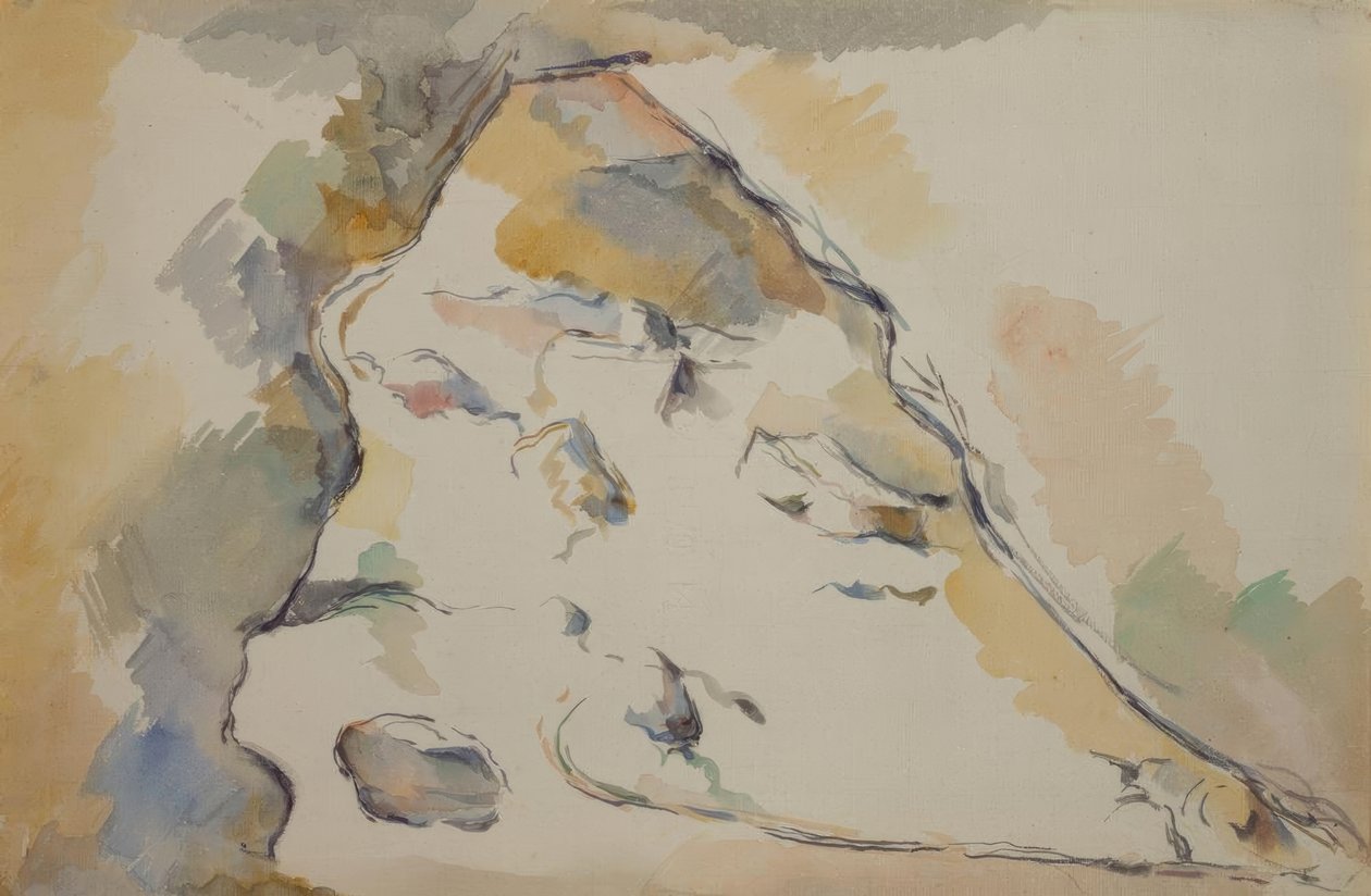 Rochers on Caverne tekijältä Paul Cézanne