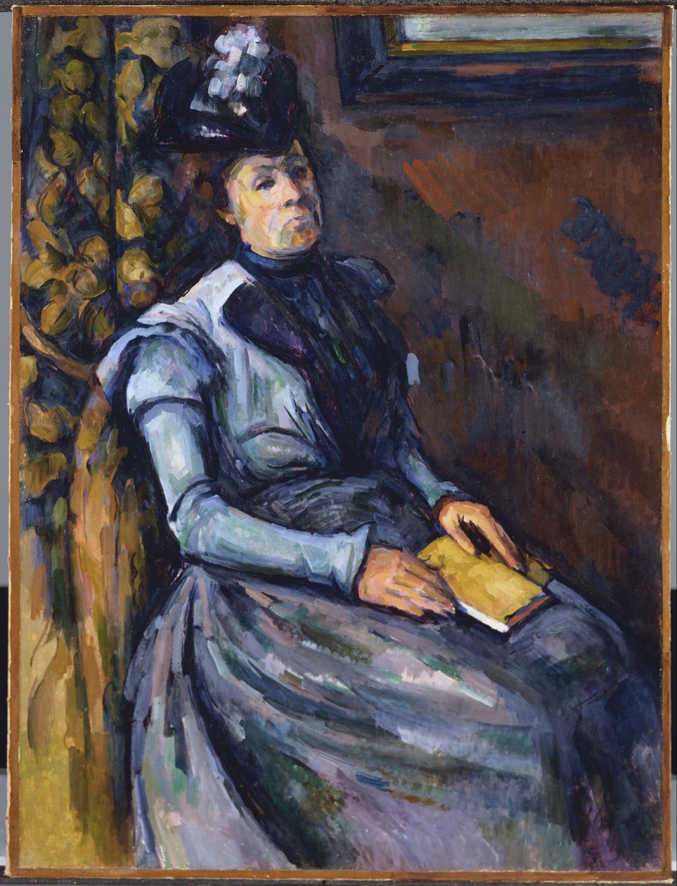 Istuva nainen sinisessä tekijältä Paul Cézanne