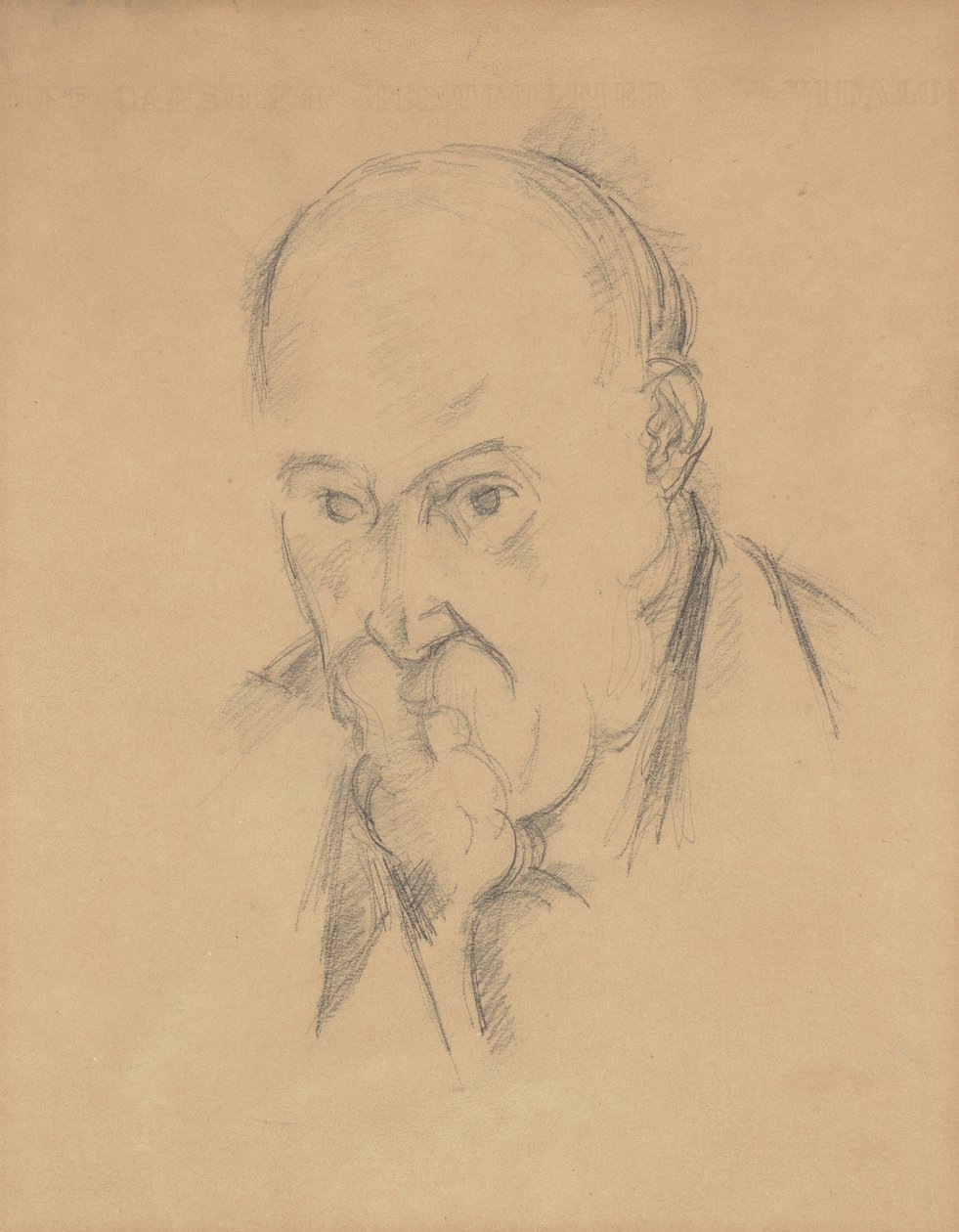 Omakuva [recto], 18971900. tekijältä Paul Cézanne