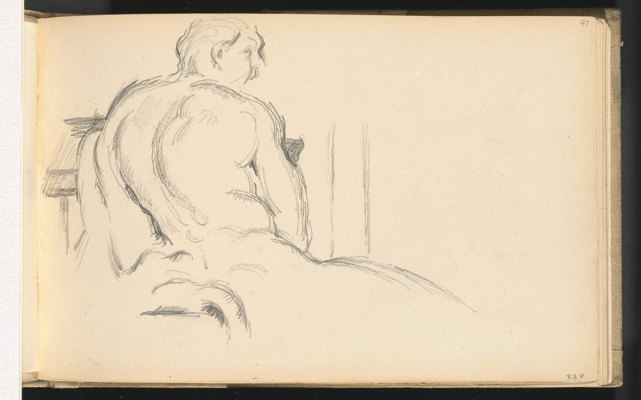 Tutkimus Pugetin "Hercules Resting" -kirjasta tekijältä Paul Cézanne