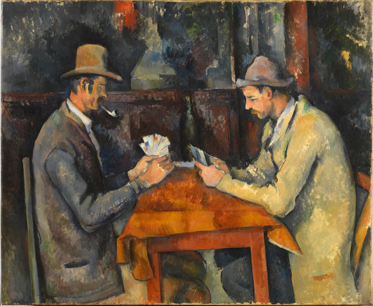 The Card Players, noin 1892-1896. tekijältä Paul Cézanne