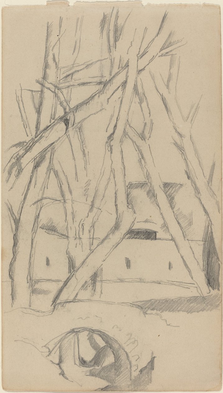 Pieni silta [recto] tekijältä Paul Cézanne