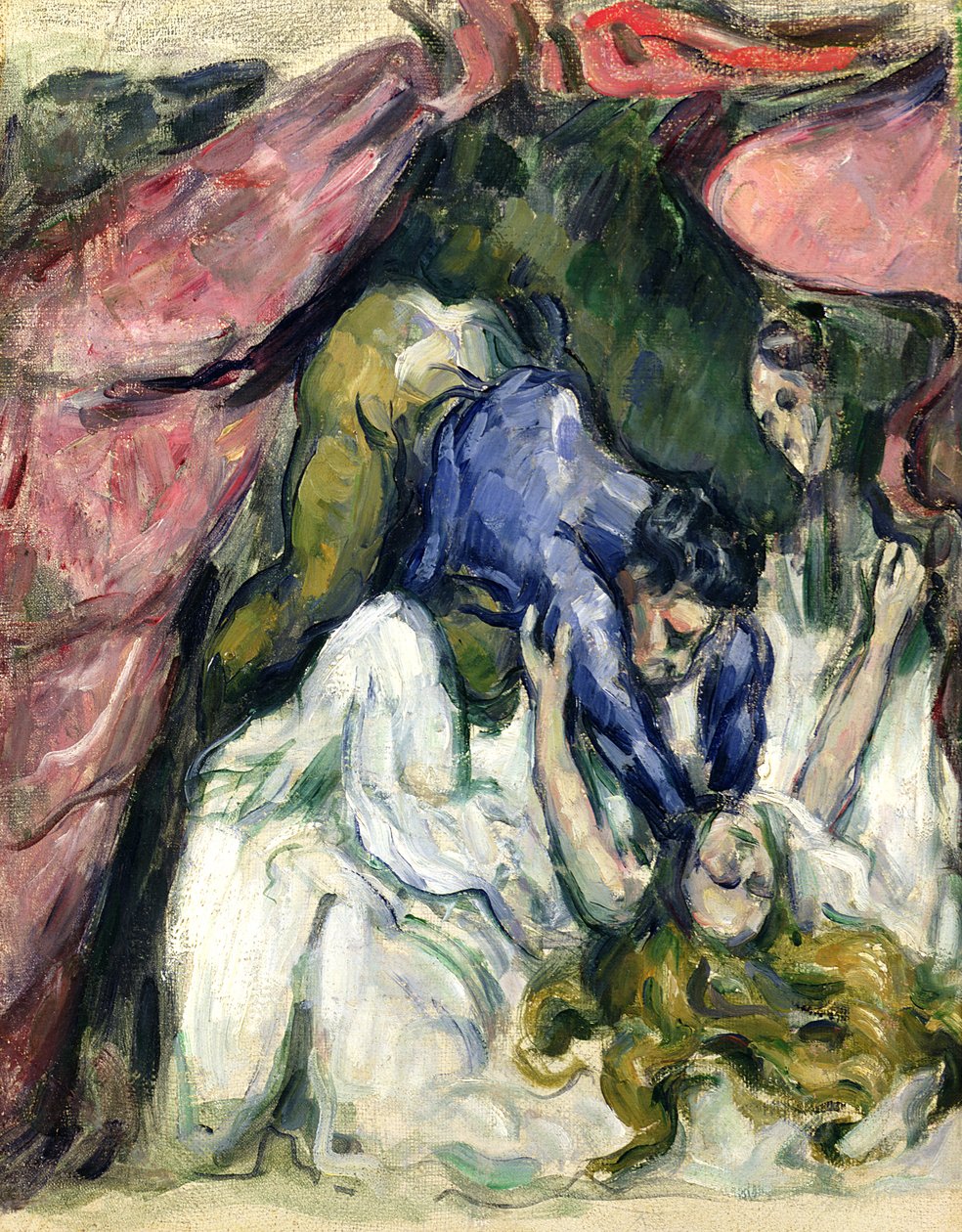 The Strangled Woman, n. 1870-1872 (öljy kankaalle) tekijältä Paul Cézanne