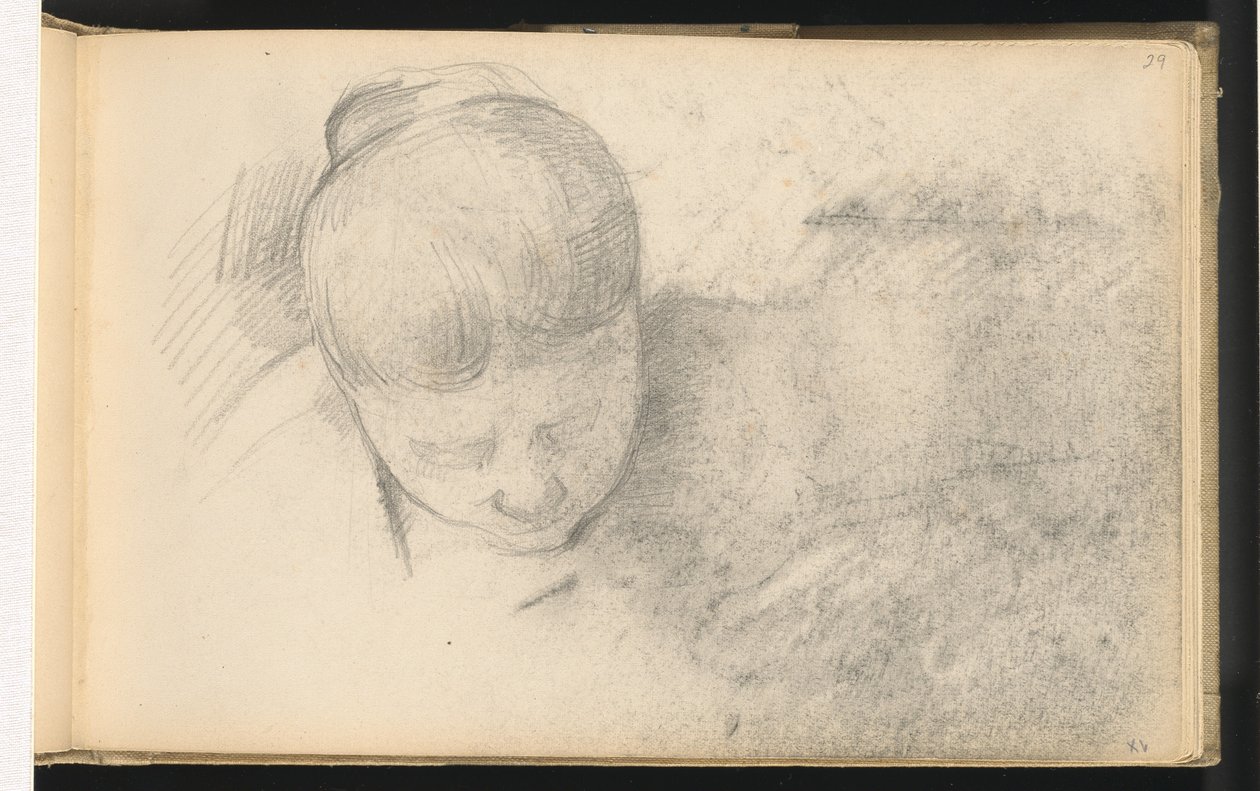 Nainen nojaa eteenpäin, 18901894. tekijältä Paul Cézanne