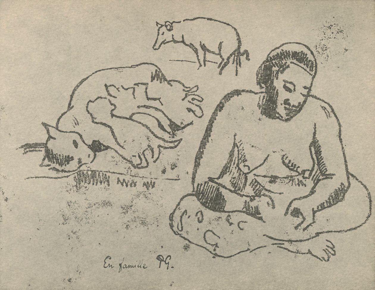 Kotona, 1936 tekijältä Paul Gauguin