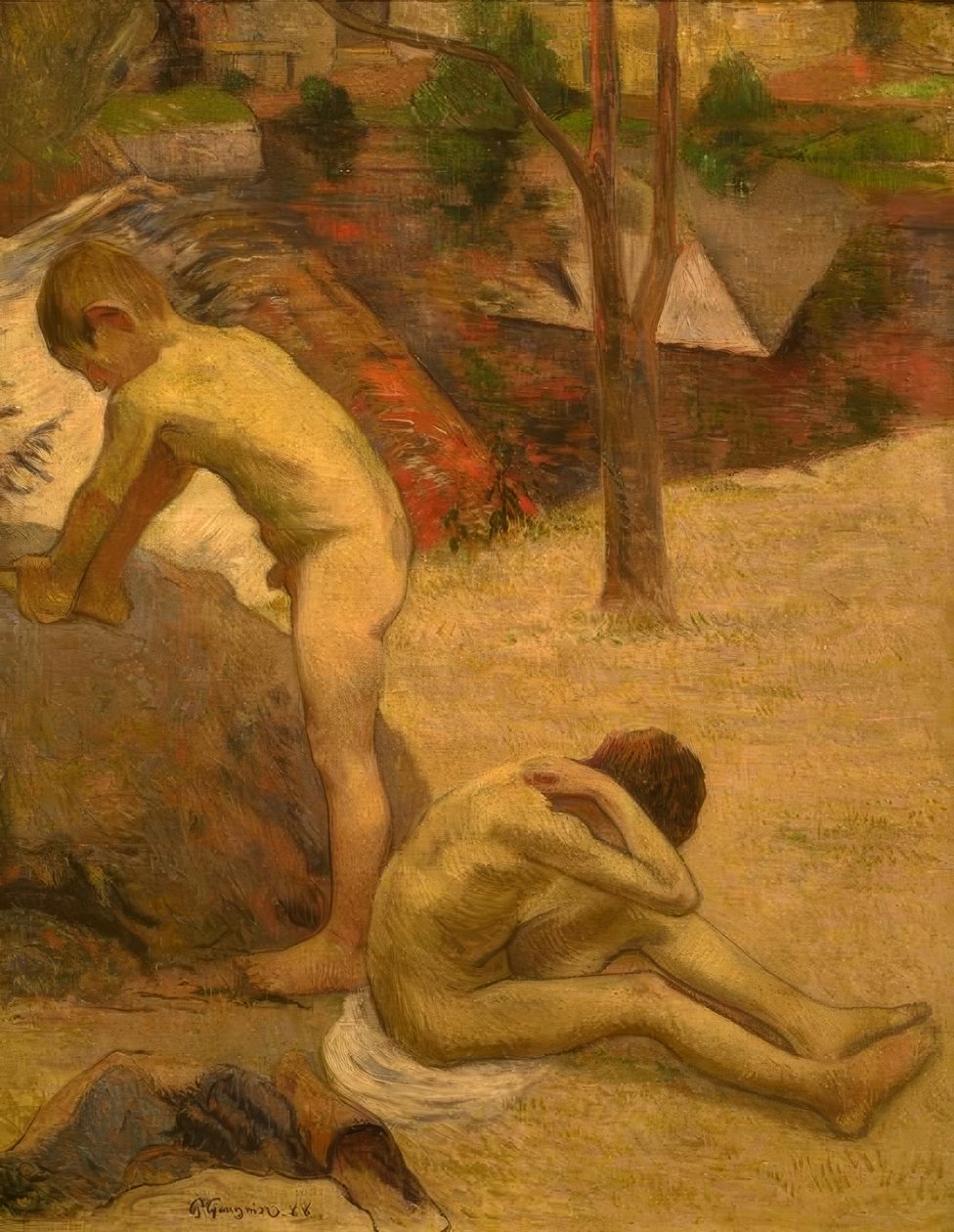Breton pojat uimassa tekijältä Paul Gauguin