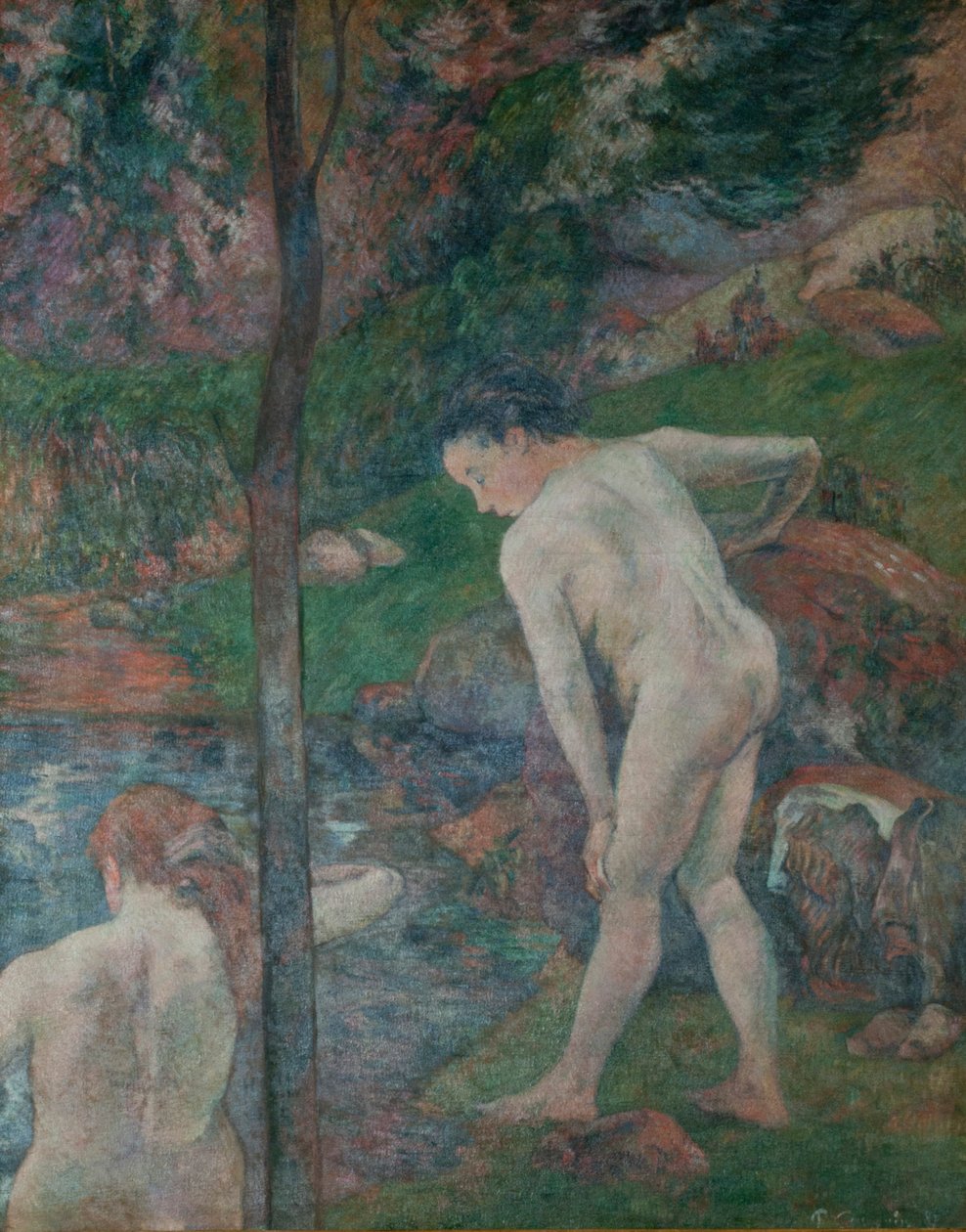 Bathers in Bretagne Kaksi uimaria, 1887. tekijältä Paul Gauguin