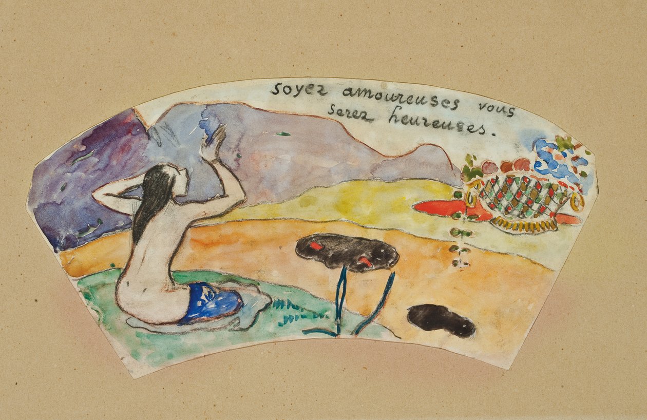 "Ole rakastunut, tulet olemaan onnellinen" tekijältä Paul Gauguin