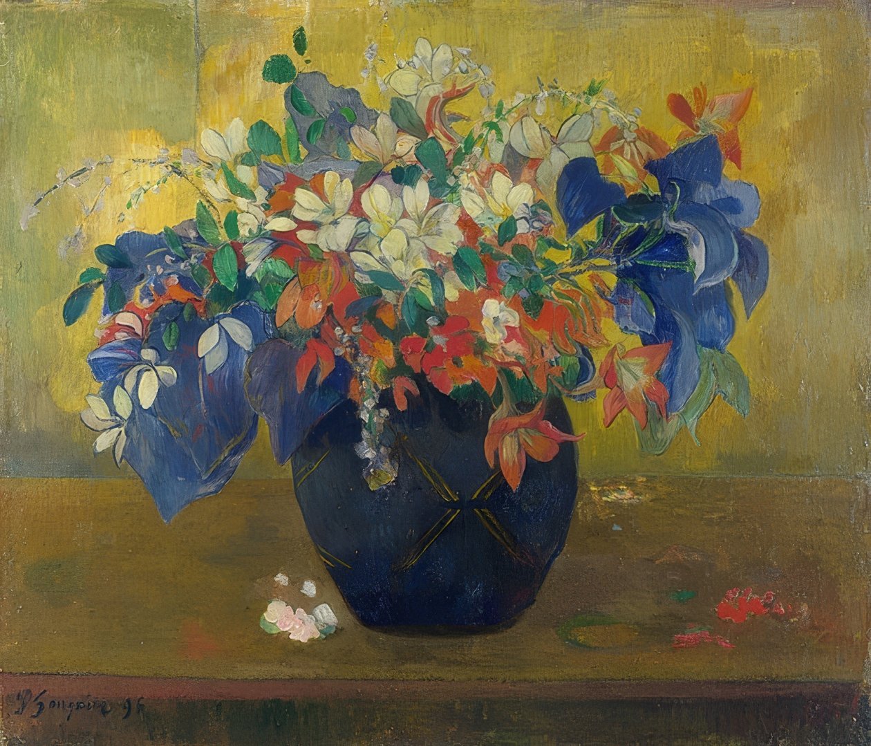 Kukat maljakossa 1896 tekijältä Paul Gauguin