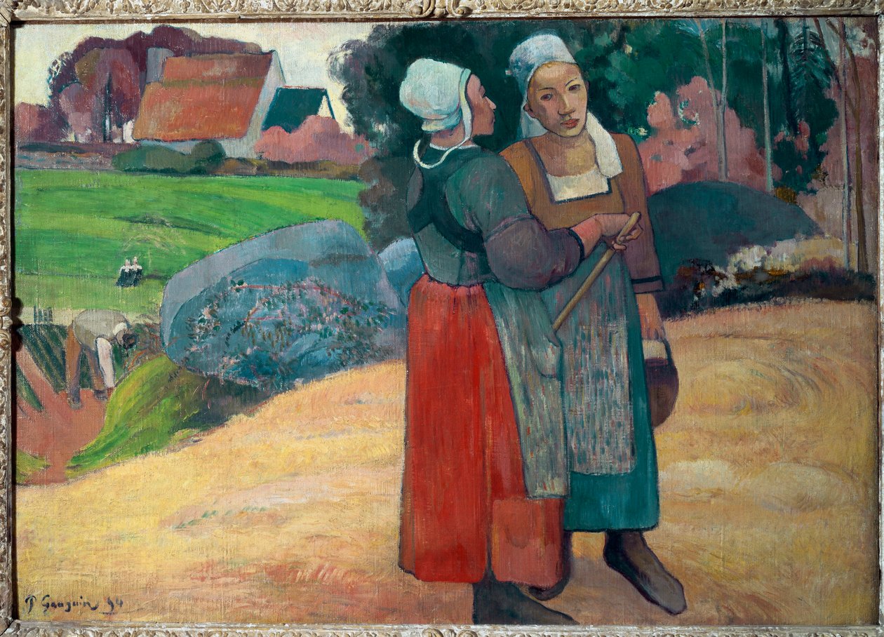 Breton talonpojat (öljy kankaalle tekijältä Paul Gauguin