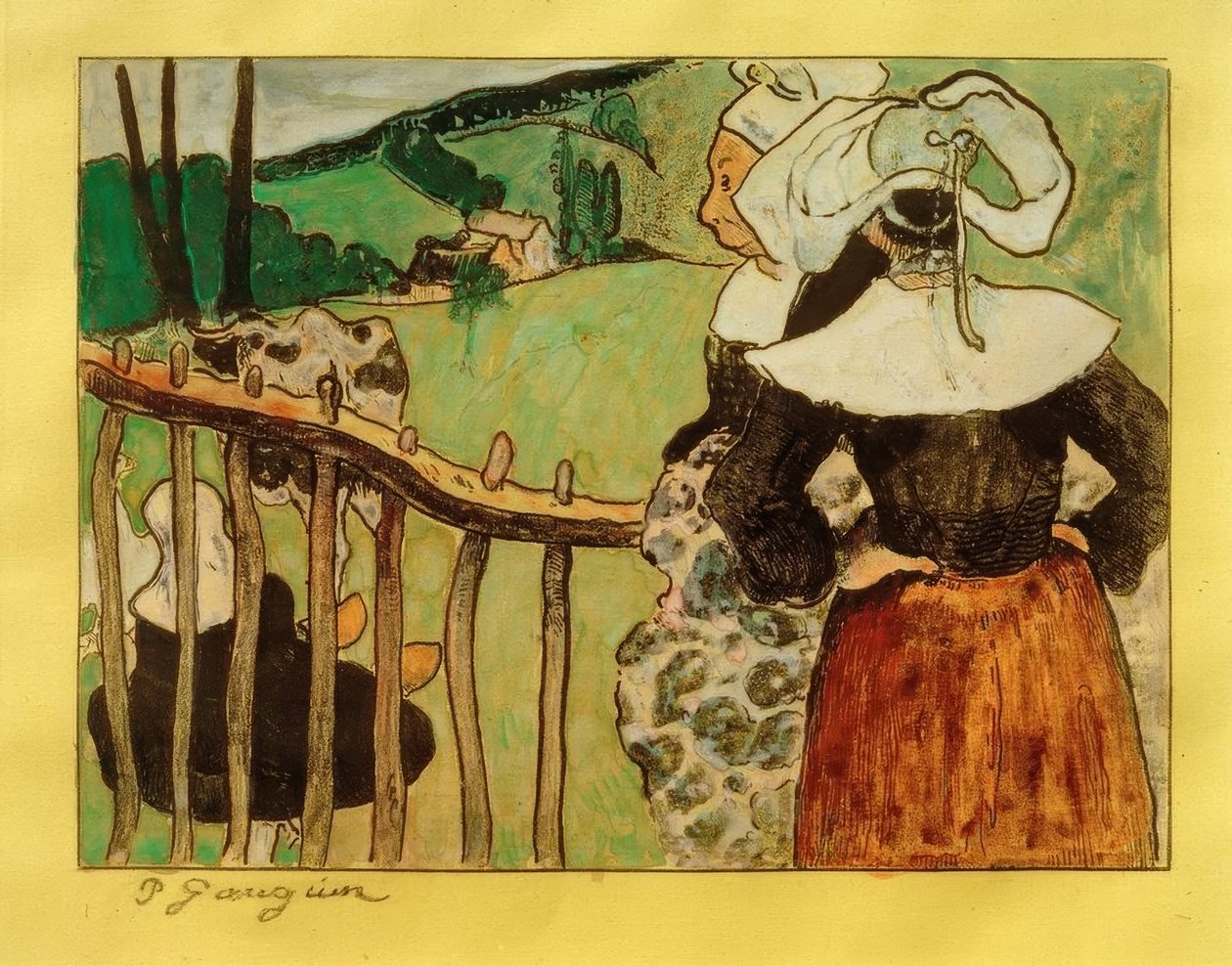 Bretonnes á la Barrière tekijältä Paul Gauguin