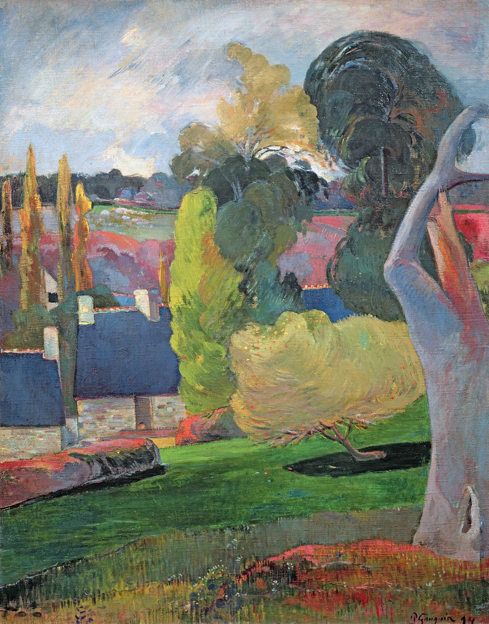Bretagnen maisema, 1894 tekijältä Paul Gauguin